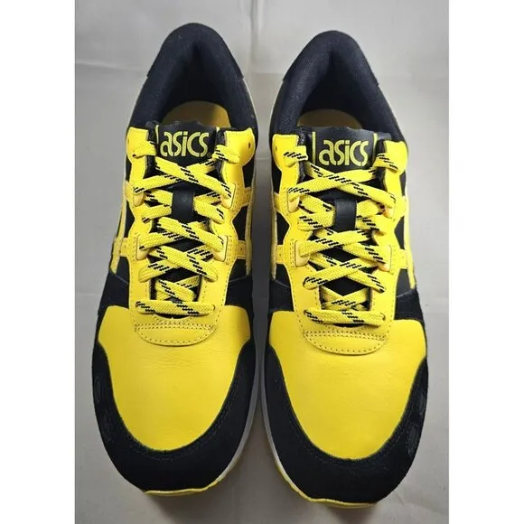 ASICS Gel-Lyte Black/ Tai-Chi Yellow  Leather &amp; Suede  Size 10