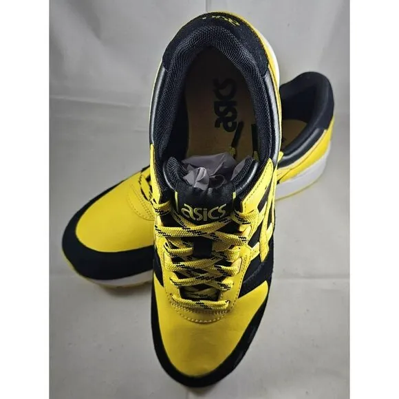 ASICS Gel-Lyte Black/ Tai-Chi Yellow  Leather &amp; Suede  Size 10