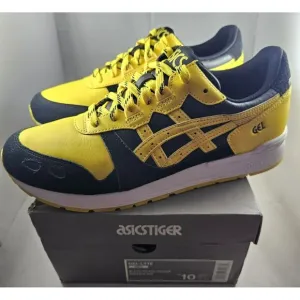 ASICS Gel-Lyte Black/ Tai-Chi Yellow  Leather &amp; Suede  Size 10