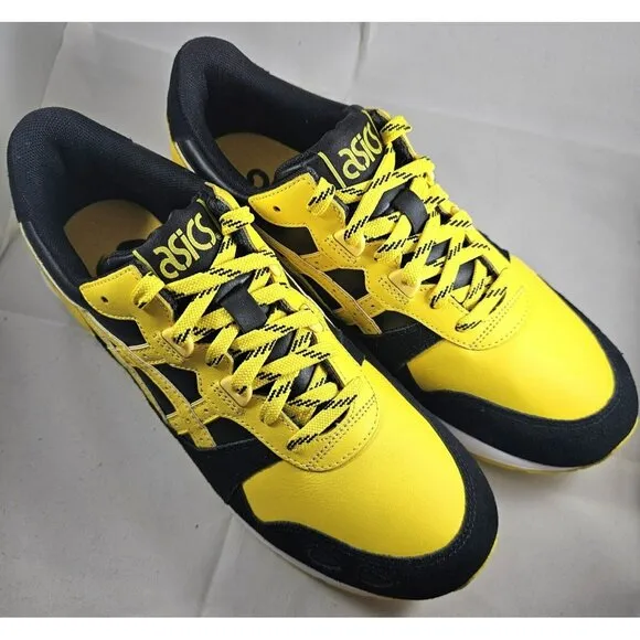 ASICS Gel-Lyte Black/ Tai-Chi Yellow  Leather &amp; Suede  Size 10