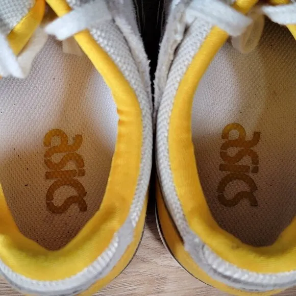 ASICS Gel Lyte III Shoes Mens Size 5.5 Yellow White Womens 6.5 Athletic Sneakers