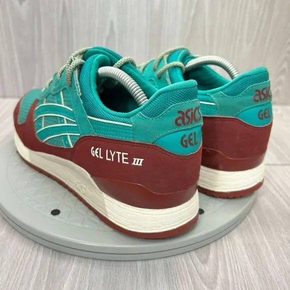 Asics Gel-Lyte III Spectra Green Fabric Leather Athletic Sneakers Shoes Mens 10