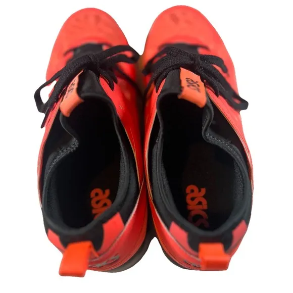 Asics Gel-Lyte V 5 Orange Black Gray Running Shoes Sneakers HY7M1 Men Size 10.5