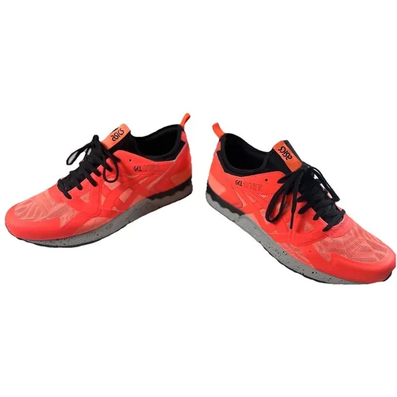 Asics Gel-Lyte V 5 Orange Black Gray Running Shoes Sneakers HY7M1 Men Size 10.5