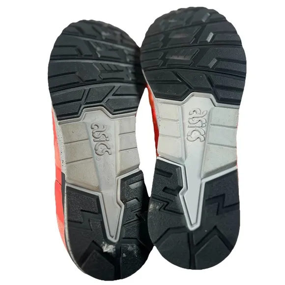 Asics Gel-Lyte V 5 Orange Black Gray Running Shoes Sneakers HY7M1 Men Size 10.5