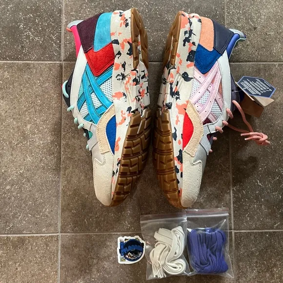 ASICS Gel Lyte V RE:MATERIAL Pink Aqua 1201A871-961 Men's Shoes Size 12.5 RARE