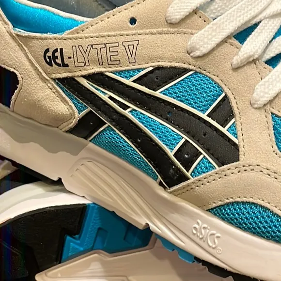ASICS Gel Lyte V shoes sneakers new atomic blue H435L 4190 Mens Size 12