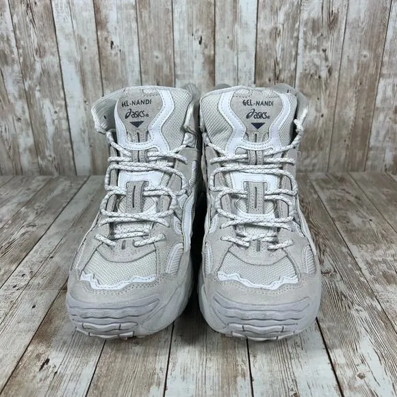 ASICS Gel Nandi‎ high white grey mens 9