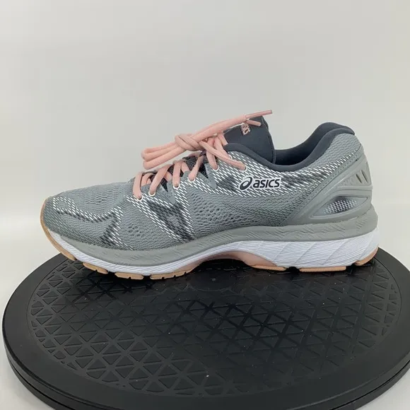 Asics Gel-Nimbus 20 Grey/Pink Athletic Running Shoes T850N Women's Size 8.5