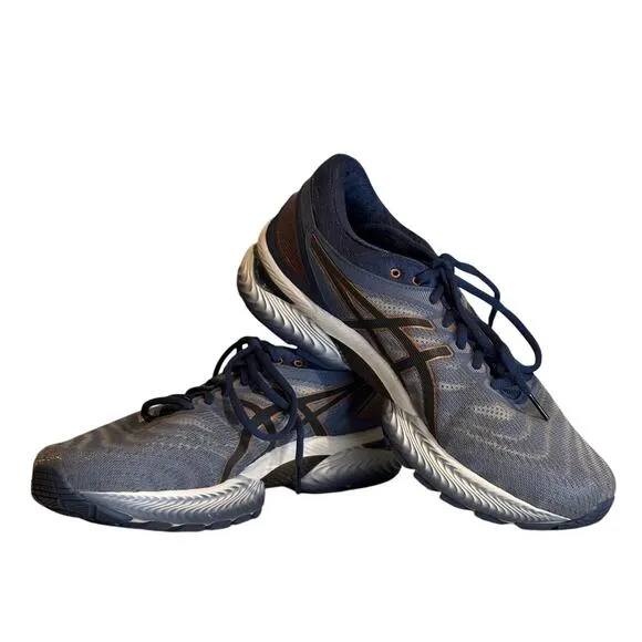 ASICS Gel Nimbus 22 Graphite Gray/Blue, Men's Sz 9.5, Sneakers, Athletic Shoes