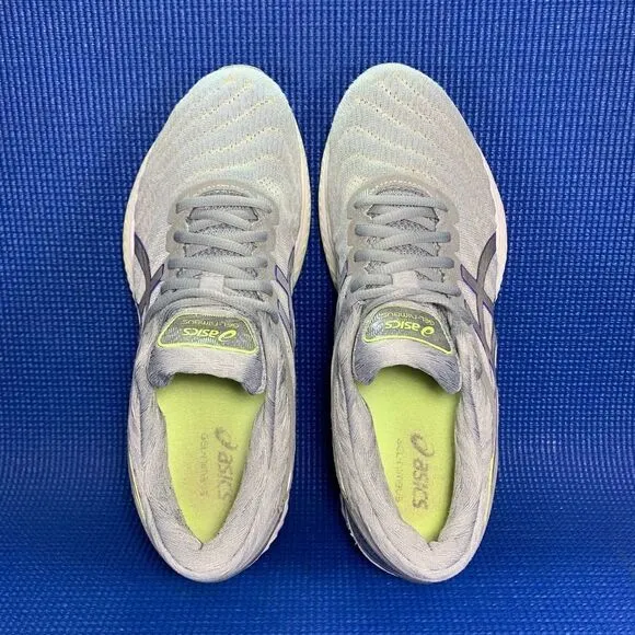 ASICS GEL-NIMBUS 22 Women`s Size 10 - Grey/Green Running Shoes Sneakers 1012A587