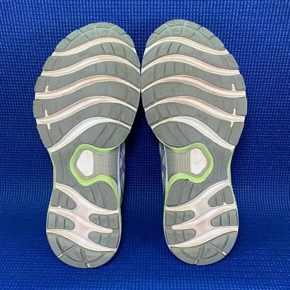 ASICS GEL-NIMBUS 22 Women`s Size 10 - Grey/Green Running Shoes Sneakers 1012A587