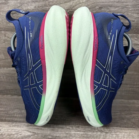 Asics Gel-Nimbus 25 Blue Womens US Size 7.5 EUR 39 Running Shoes