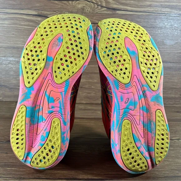 Asics Gel Nimbus 25 ‘Color Injection’ Neon Running Shoes Women’s Size 9 Sneakers