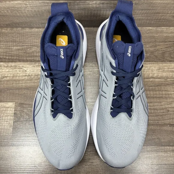 Asics Gel-Nimbus 25 Gray Blue Mens US Size 13 EUR 48 1011B547 Running Shoes