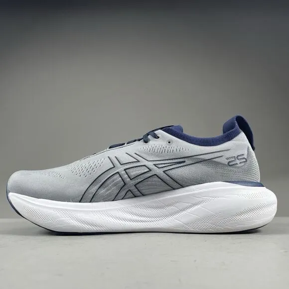 Asics Gel-Nimbus 25 Men's Size 12.5 Grey Blue Running Shoes Athletic Sneaker EUC