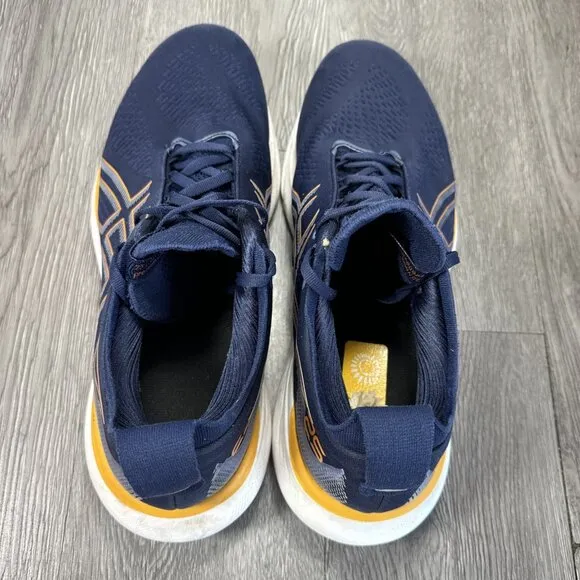 Asics Gel Nimbus 25 Navy Blue Running Shoes 1011B547 Mens Size 11