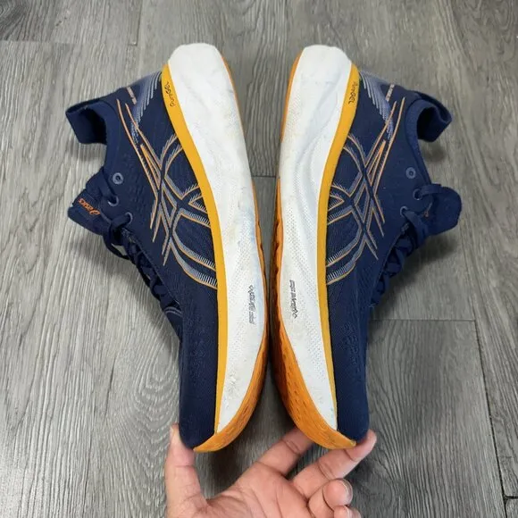 Asics Gel Nimbus 25 Navy Blue Running Shoes 1011B547 Mens Size 11