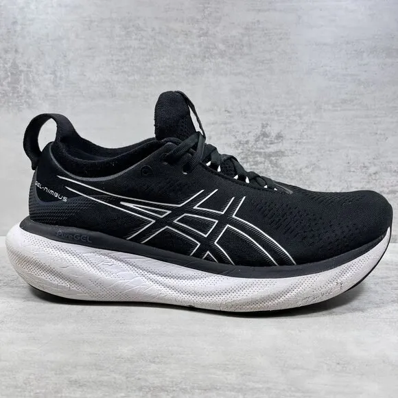 Asics Gel Nimbus 25 Running Shoes - Men's Size 9 - Black