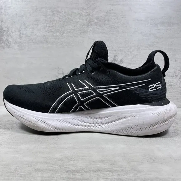 Asics Gel Nimbus 25 Running Shoes - Men's Size 9 - Black