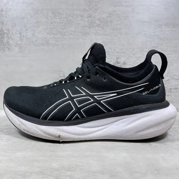 Asics Gel Nimbus 25 Running Shoes - Men's Size 9 - Black