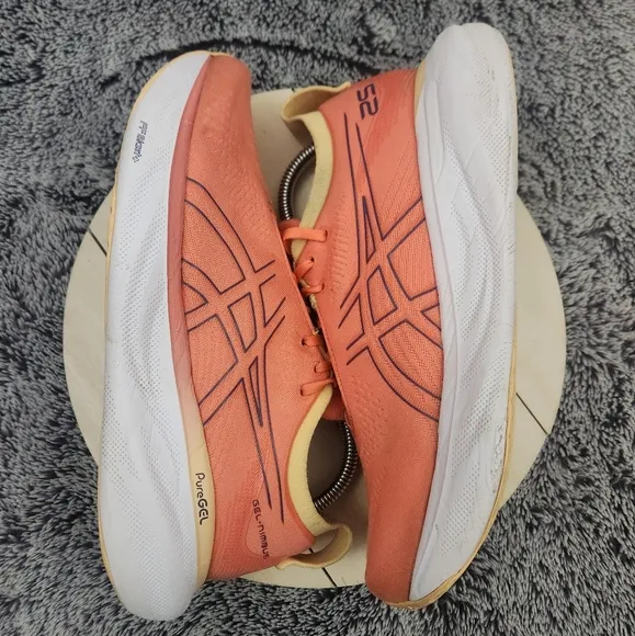 Asics Gel-Nimbus 25 Running Shoes Orange Women's Size 9