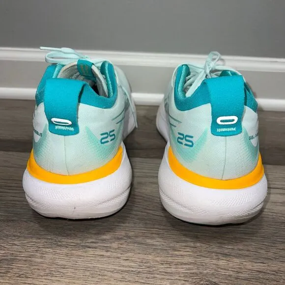 Asics Gel Nimbus 25 Women’s Running Shoes 10.5 Blue Orange