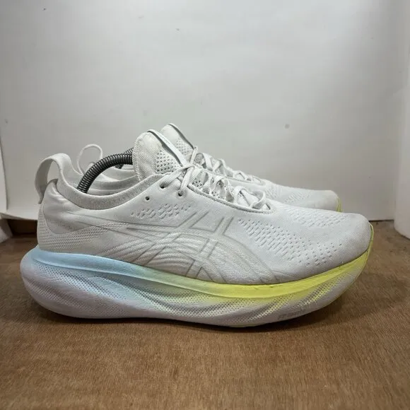Asics Gel Nimbus 25 Women’s Size 11 White Running Shoes 1012B356