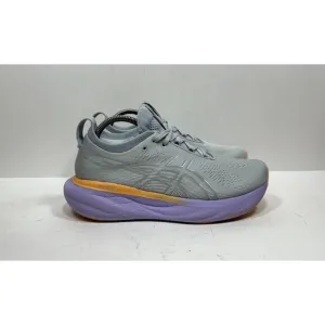 Asics Gel-Nimbus 25 Womens Size 8.5 Gray Purple Athletic Running Shoes Sneakers