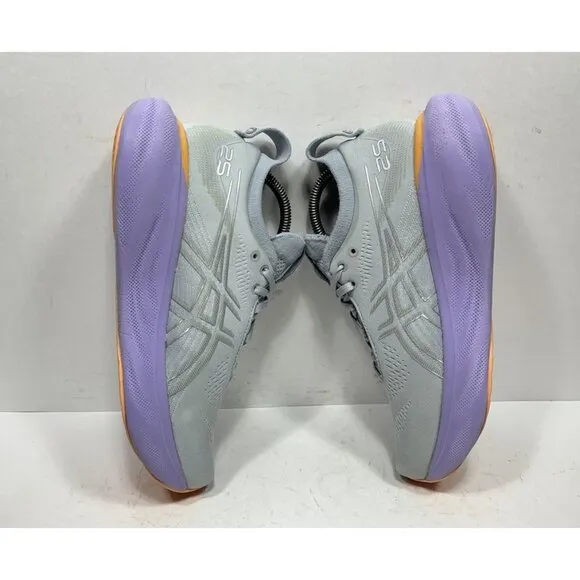 Asics Gel-Nimbus 25 Womens Size 8.5 Gray Purple Athletic Running Shoes Sneakers
