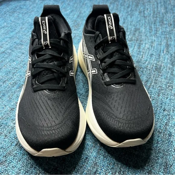 Asics Gel Nimbus 27 Running Shoes in Black Lake Grey