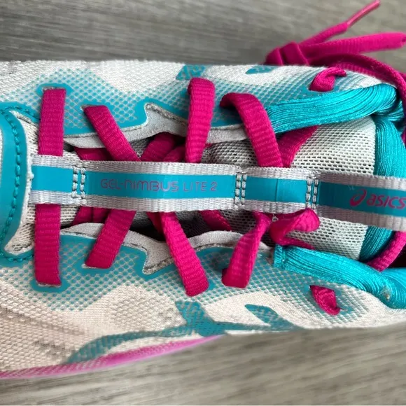 ASICS GEL NIMBUS LITE 2 POLAR SHADE LAGOON 1012B213 WOMENS RUNNING SHOES SZ 10.5