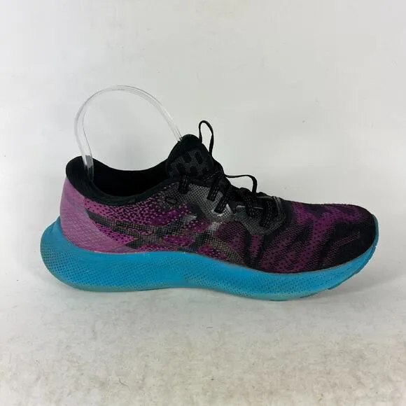 Asics Gel Nimbus Lite 2 women's size 9 black purple teal athletic running shoes