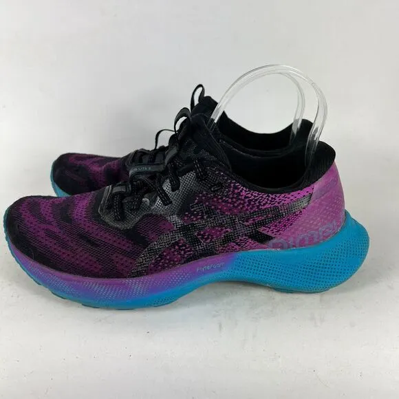 Asics Gel Nimbus Lite 2 women's size 9 black purple teal athletic running shoes