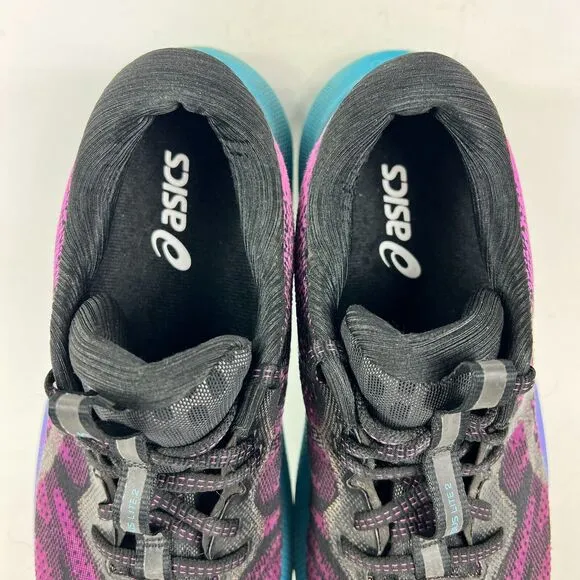 Asics Gel Nimbus Lite 2 women's size 9 black purple teal athletic running shoes