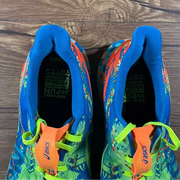 Asics Gel Noosa Tri 14 Neon Running Shoes Men’s Size 11 Athletic Sneakers