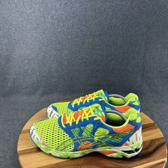 Asics Gel-Noosa Tri 7 Men’s Sz 11.5 Multicolor Glow In Dark T214N Running Shoes