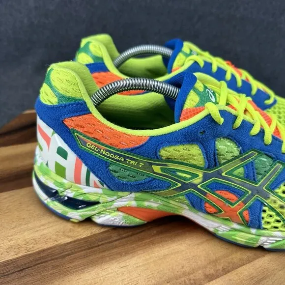 Asics Gel-Noosa Tri 7 Men’s Sz 11.5 Multicolor Glow In Dark T214N Running Shoes