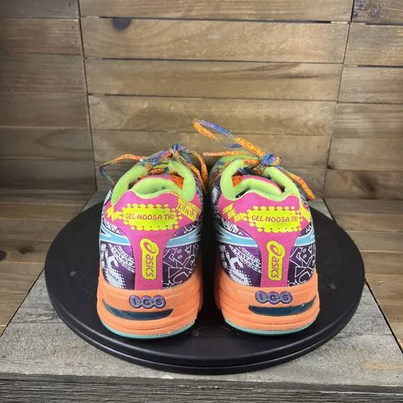Asics Gel-Noosa Tri 9 Women's Size 9.5 Bright Multicolor Lace Up Triathlon Shoes