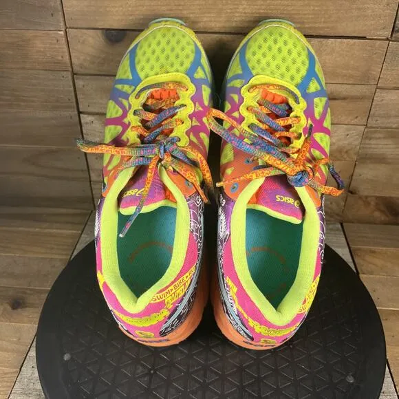 Asics Gel-Noosa Tri 9 Women's Size 9.5 Bright Multicolor Lace Up Triathlon Shoes