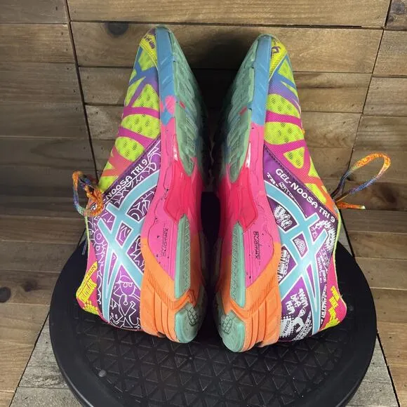 Asics Gel-Noosa Tri 9 Women's Size 9.5 Bright Multicolor Lace Up Triathlon Shoes