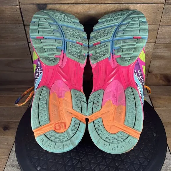 Asics Gel-Noosa Tri 9 Women's Size 9.5 Bright Multicolor Lace Up Triathlon Shoes