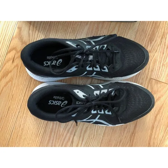 Asics Gel Ortholite Size 12 Black Men's Shoes AmpliFoam Pre-Owned Exc. Condition