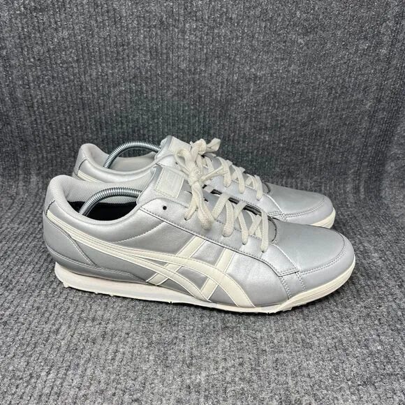 ASICS Gel Preshot Classic 3 Golf Shoes Silver Cream Mens Size 11.5 US 113A009