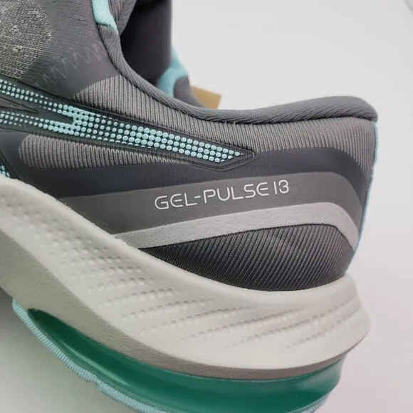Asics Gel Pulse 13 Womens Size 10 Grey Blue Running Sneaker Shoes 1012B035