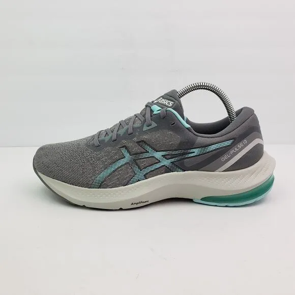 Asics Gel Pulse 13 Womens Size 10 Grey Blue Running Sneaker Shoes 1012B035