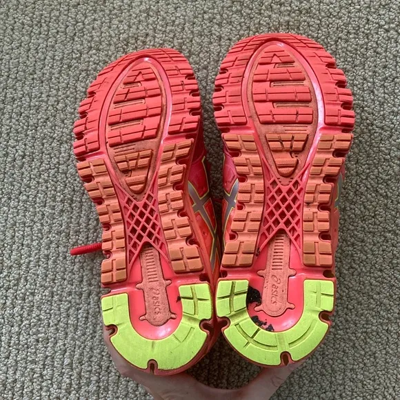 ASICS Gel-Quantum 180 2 T6G7N-2093 Women’s Bright Coral Sneakers Shoes 8.5 EUC