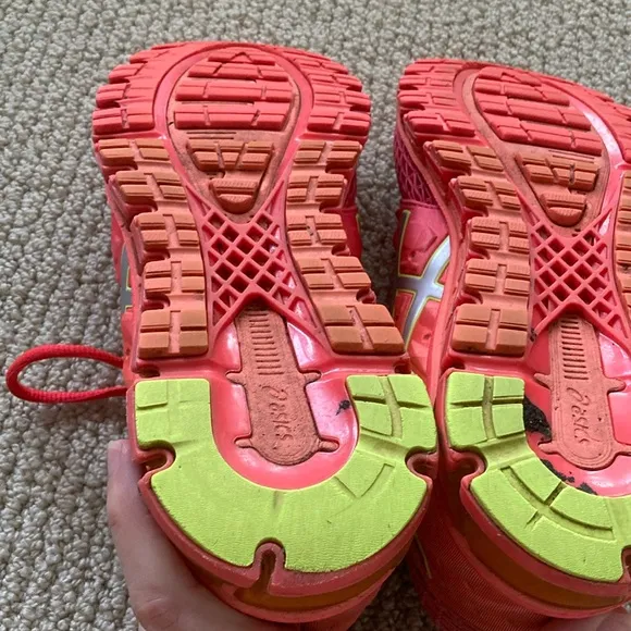 ASICS Gel-Quantum 180 2 T6G7N-2093 Women’s Bright Coral Sneakers Shoes 8.5 EUC