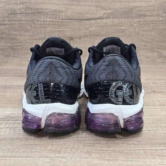 Asics Gel Quantum 180 5 Women's Size 11.5 Black Gray Purple Sneakers (1022A164)