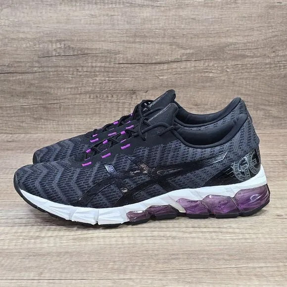 Asics Gel Quantum 180 5 Women's Size 11.5 Black Gray Purple Sneakers (1022A164)